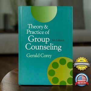 Theory & Practice of Group Counseling By Gerald Corey  Hardcover Psychology GOOD